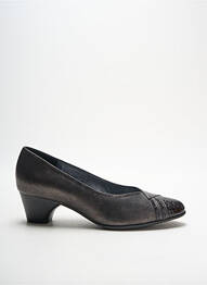 Ballerines carré talon de 4 à 6cm marron OMBELLE femme