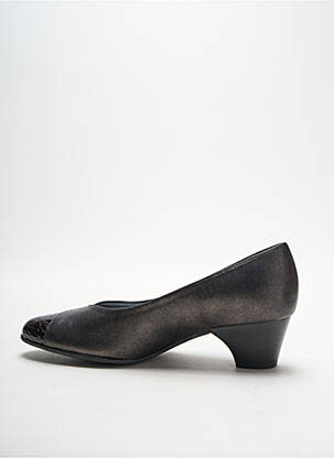 Ballerines carré talon de 4 à 6cm marron OMBELLE femme