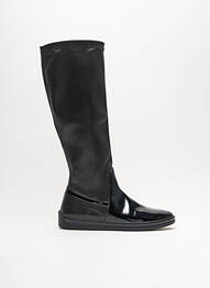 Bottes bout rond talon plat jusqu'à 3cm noir VOLTAN femme