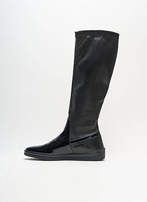 Bottes bout rond talon plat jusqu'à 3cm noir VOLTAN femme