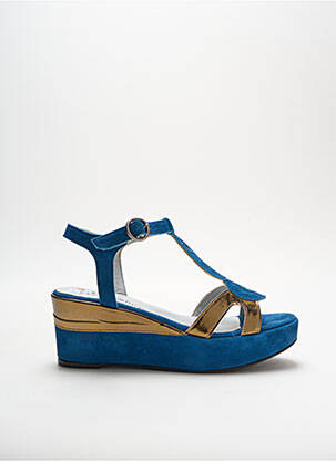 Sandales/Nu pieds bleu YVES DESFARGE pour femme