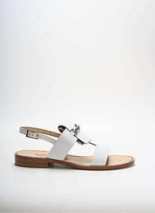 Sandales/nu pieds matière lisse talon plat jusqu'à 3cm blanc VOLTAN femme