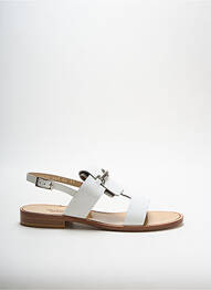 Sandales/nu pieds matière lisse talon plat jusqu'à 3cm blanc VOLTAN femme