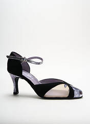 Sandales/Nu pieds noir MERLET pour femme seconde vue
