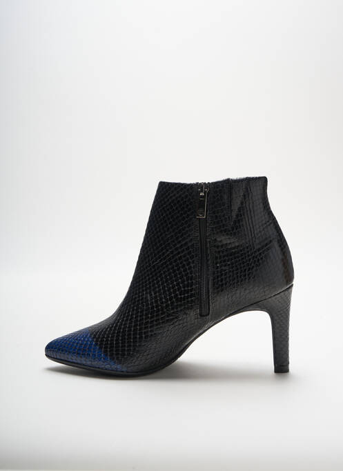Bottines/boots tissage satiné talon de 4 à 6cm bleu PETER KAISER femme