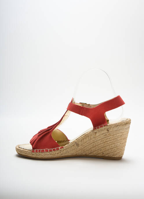 Espadrilles nubuck talon de 7 à 9cm orange SEE YOU JANE femme