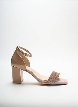 Sandales/nu pieds fermeture boucle(s) talon de 7 à 9cm beige GADEA femme