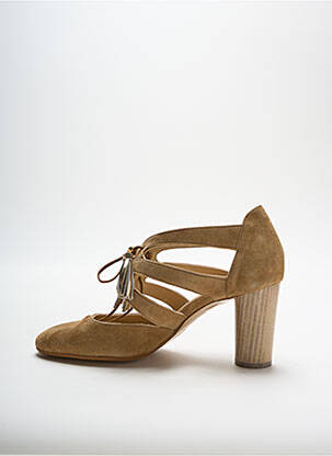 Sandales/nu pieds talon bottier talon de 4 à 6cm vert FRANCE MODE femme