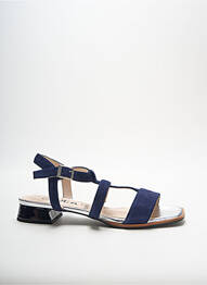 Sandales/nu pieds type de semelle amortissante talon plat jusqu'à 3cm bleu GADEA femme