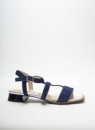 Sandales/nu pieds type de semelle amortissante talon plat jusqu'à 3cm bleu GADEA femme