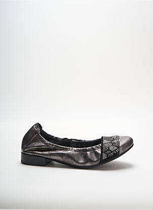 Ballerines talon bas talon plat jusqu'à 3cm gris MAM'ZELLE femme
