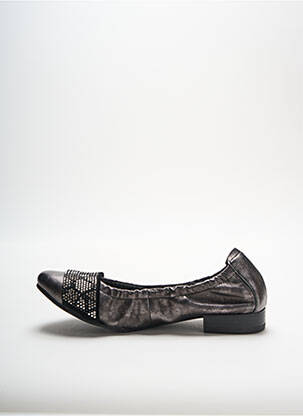 Ballerines talon bas talon plat jusqu'à 3cm gris MAM'ZELLE femme