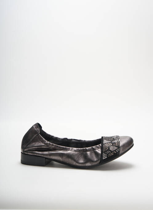 Ballerines talon bas talon plat jusqu'à 3cm gris MAM'ZELLE femme