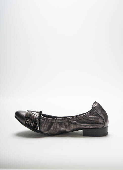 Ballerines talon bas talon plat jusqu'à 3cm gris MAM'ZELLE femme