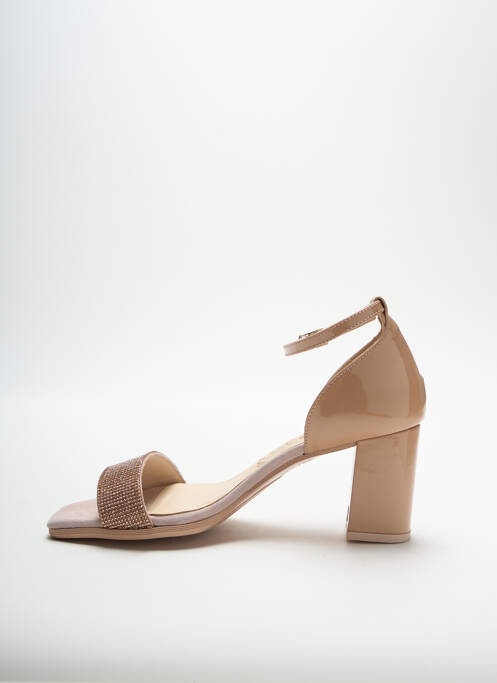 Sandales/Nu pieds beige GADEA pour femme