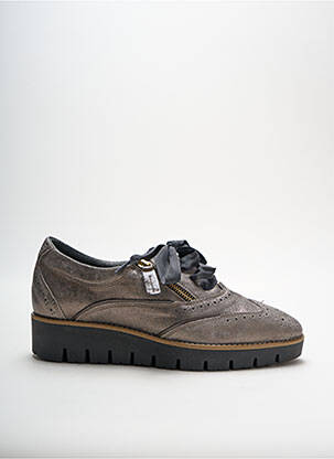 Derbies bout rond talon de 4 à 6cm gris DL SPORT femme