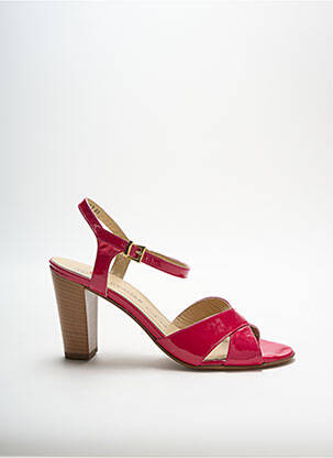 Sandales/nu pieds matière lisse talon de 7 à 9cm rose PETER KAISER femme