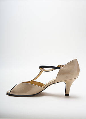 Sandales/nu pieds matière lisse talon de 4 à 6cm beige PETER KAISER femme