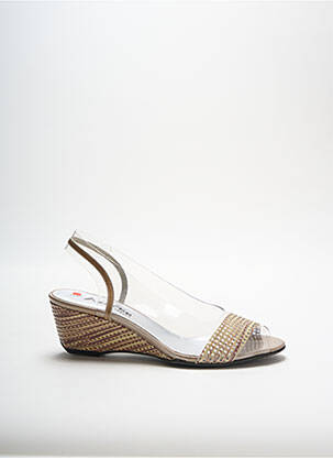 Sandales/Nu pieds beige AZUREE pour femme