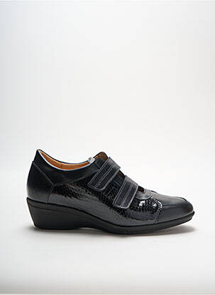 Chaussures de confort tissage satiné talon de 4 à 6cm noir LADY femme