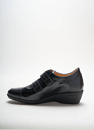Chaussures de confort tissage satiné talon de 4 à 6cm noir LADY femme