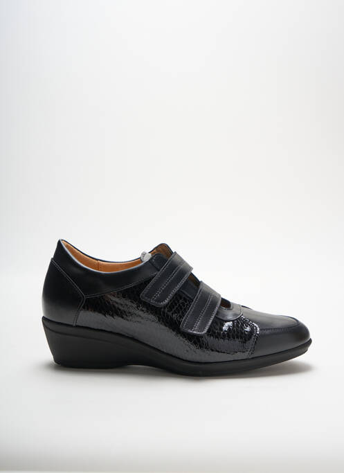 Chaussures de confort tissage satiné talon de 4 à 6cm noir LADY femme