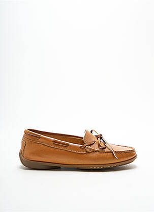 Chaussures bâteau tissage satiné talon plat jusqu'à 3cm marron MASTRO DOMENICO femme