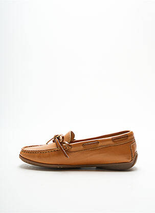 Chaussures bâteau tissage satiné talon plat jusqu'à 3cm marron MASTRO DOMENICO femme