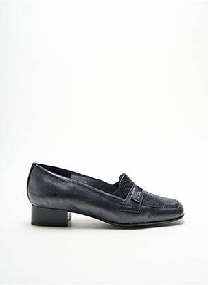 Mocassins tissage satiné talon plat jusqu'à 3cm noir ARTIKA SOFT femme