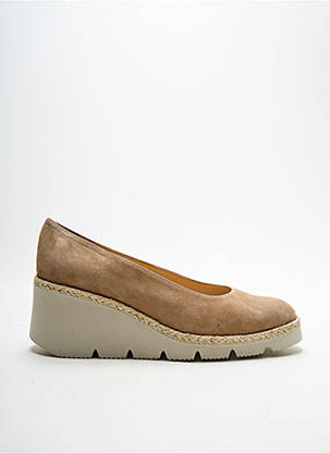 Escarpins nubuck talon de 7 à 9cm beige BRUNATE femme