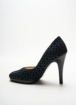 Escarpins nubuck talon haut de 10cm et plus bleu PETER KAISER femme
