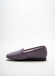 Chaussons/Pantoufles violet EXQUISE pour femme seconde vue