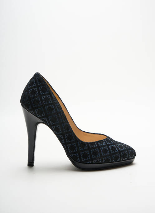 Escarpins nubuck talon haut de 10cm et plus bleu PETER KAISER femme