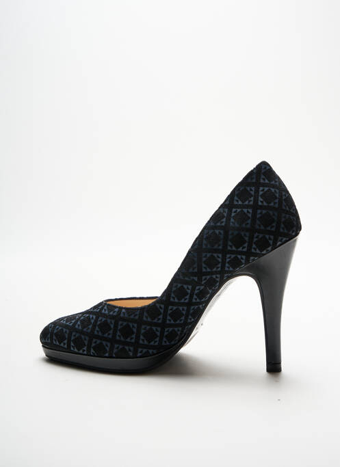 Escarpins nubuck talon haut de 10cm et plus bleu PETER KAISER femme