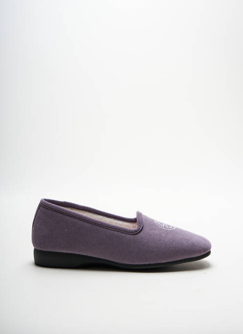 Chaussons/Pantoufles violet EXQUISE pour femme
