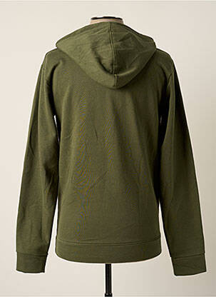 Sweat-shirt à capuche finition bords-côtes manches longues vert CHAMPION homme