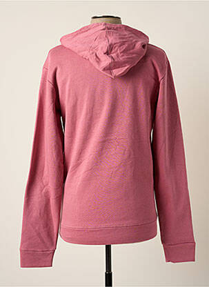 Sweat-shirt à capuche finition bords-côtes manches longues rose CHAMPION homme
