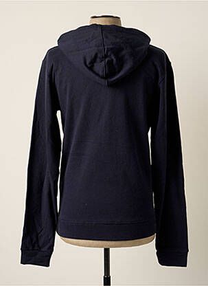 Sweat-shirt à capuche finition bords-côtes manches longues bleu CHAMPION homme