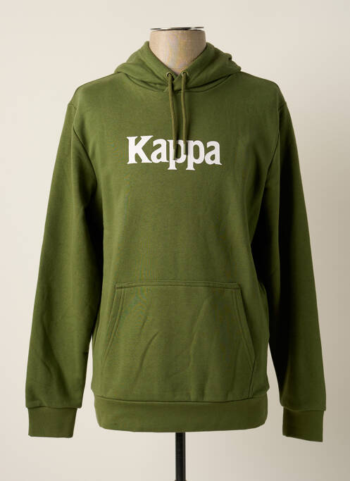 Sweat-shirt à capuche vert KAPPA pour homme