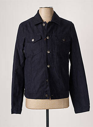 Veste casual fermeture boutonnée sur le devant bleu DEVRED homme