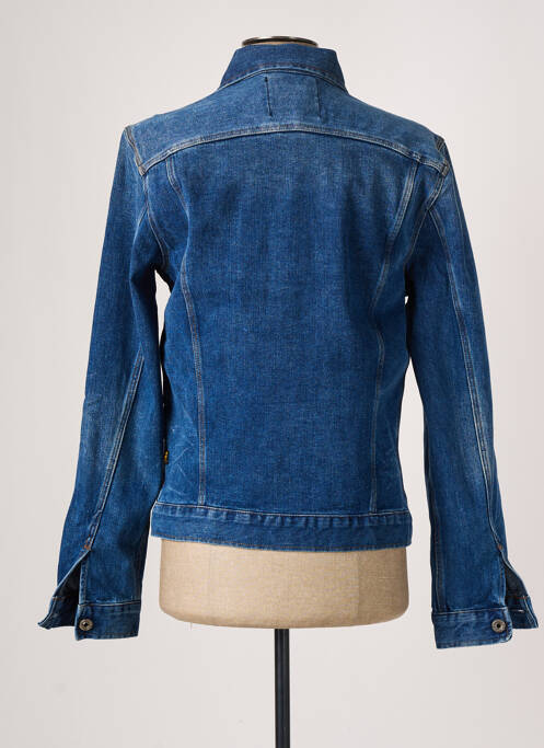 Veste en jean empiècements bleu RAW-7 homme