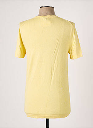 Pull stretch manches courtes jaune CELIO homme