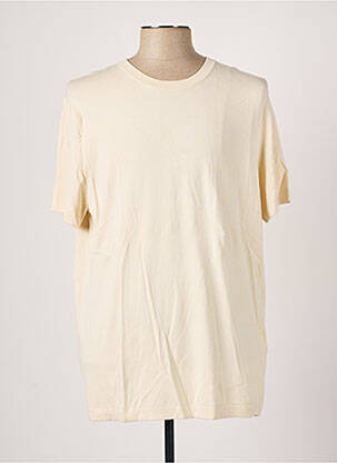 Pull stretch manches courtes beige CELIO homme