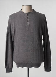 Pull stretch manches longues gris STOOKER homme