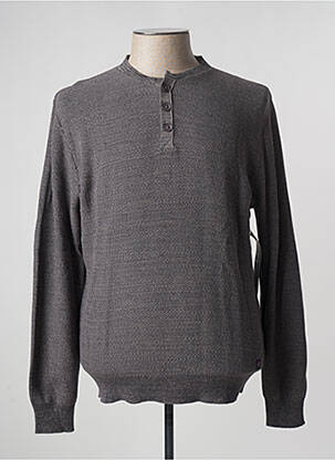 Pull stretch manches longues gris STOOKER homme