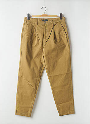 Pantalon chino stretch taille normale marron BONOBO homme