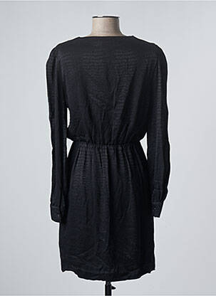 Robe courte coupe évasée manches longues noir MORGAN femme