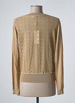 Gilet manches longues resserrée sur le bas beige MOLLY BRACKEN femme