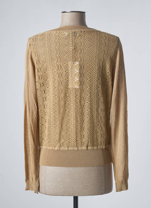 Gilet manches longues beige MOLLY BRACKEN pour femme