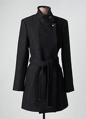 Manteau long noir MORGAN pour femme